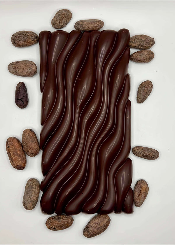 Tablette chocolat noir artisanal 70% Ver-sur-Mer Normandie