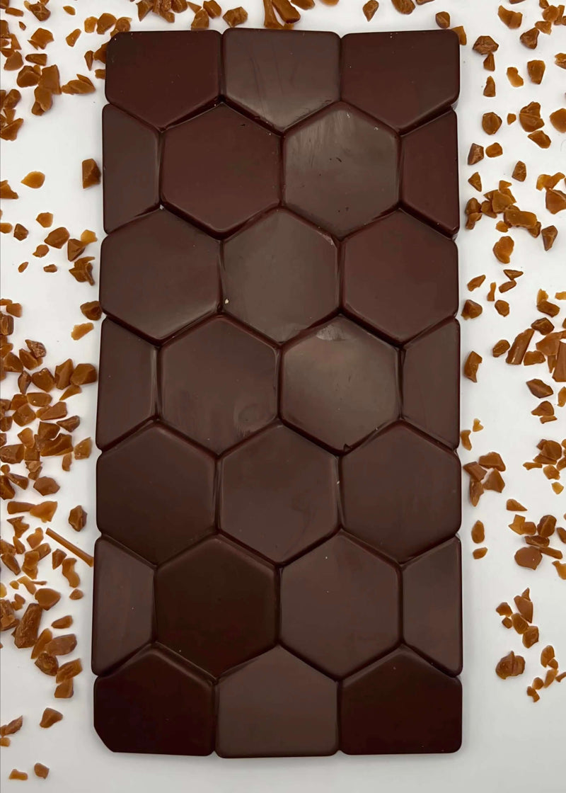 Tablette chocolat au lait avec pépites de caramels