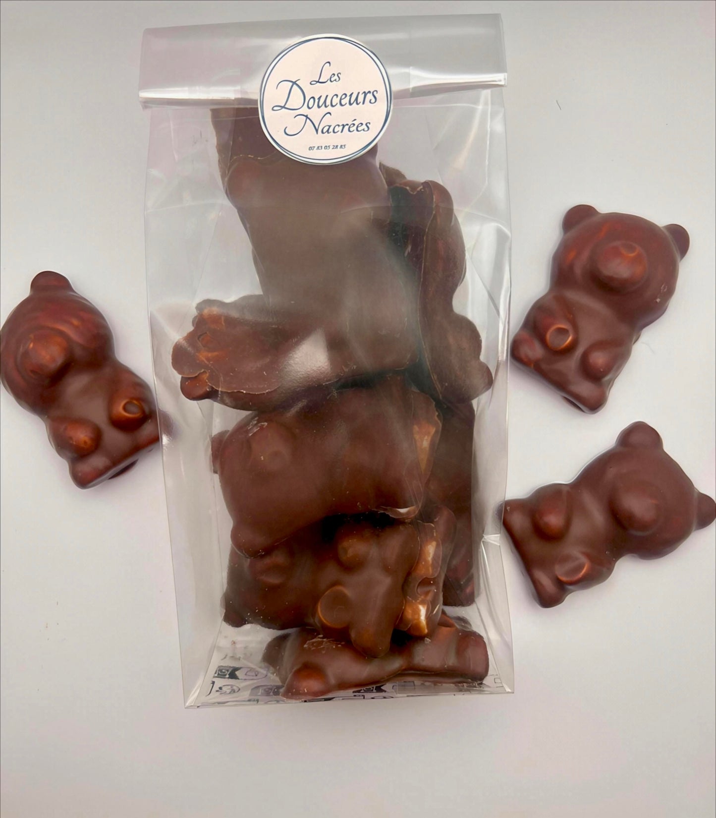 Nounours guimauve chocolat au lait 43%