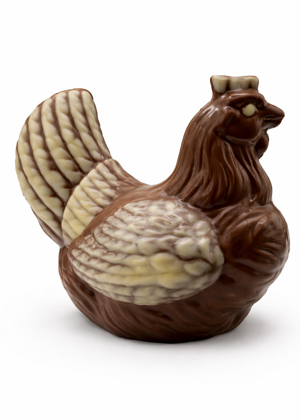 Photo poule chocolat paques