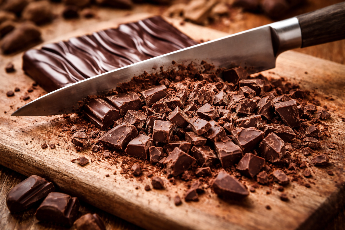 Comment casser une tablette de chocolat en pépites ?