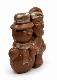 Image DUO Bonhomme de neige / Pere noel au lait - vue 3