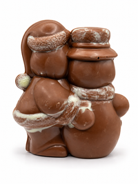 Image DUO Bonhomme de neige / Pere noel au lait - vue 2