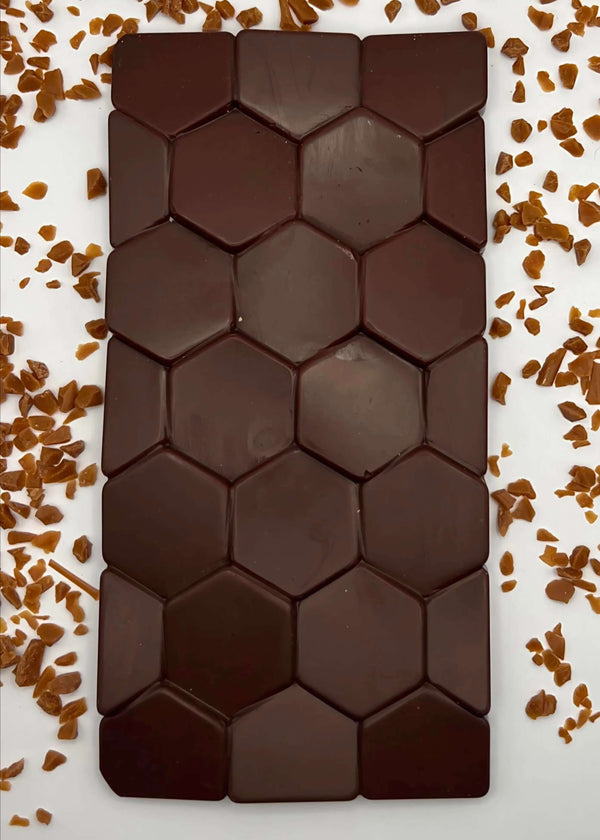 Tablette chocolat au lait avec pépites de caramels