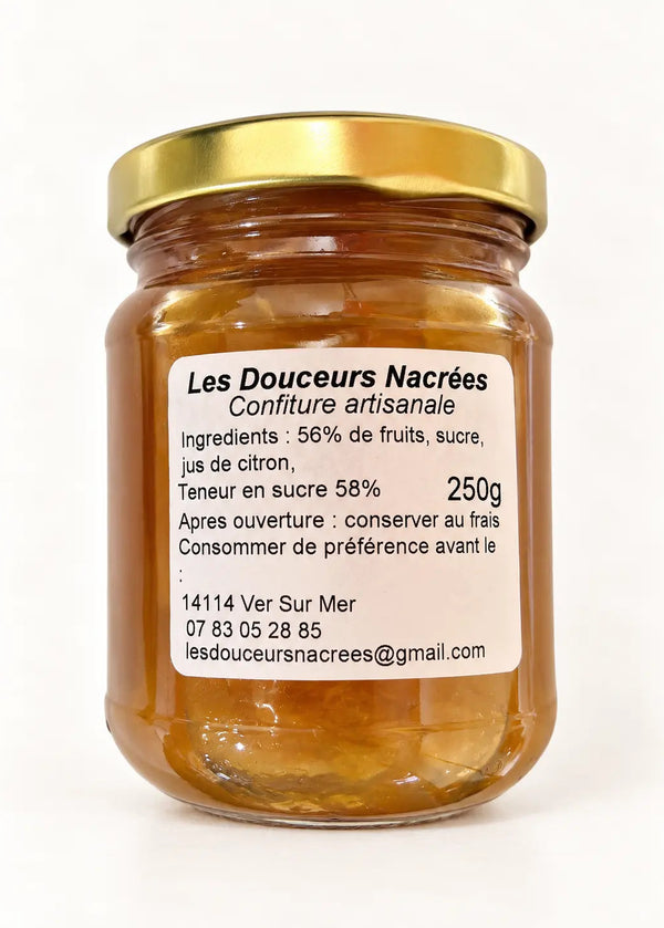 Confiture peche nectarine dos