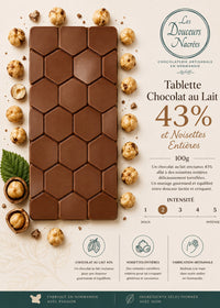 Affiche tablette chocolat lait et noisettes - vue 4
