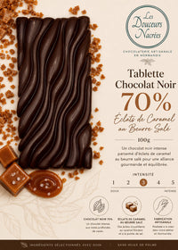 Affiche tablette chocolat noir et caramel beurre salé - vue 3