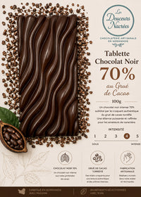Affiche tablette chocolat noir et grué de cacao - vue 3