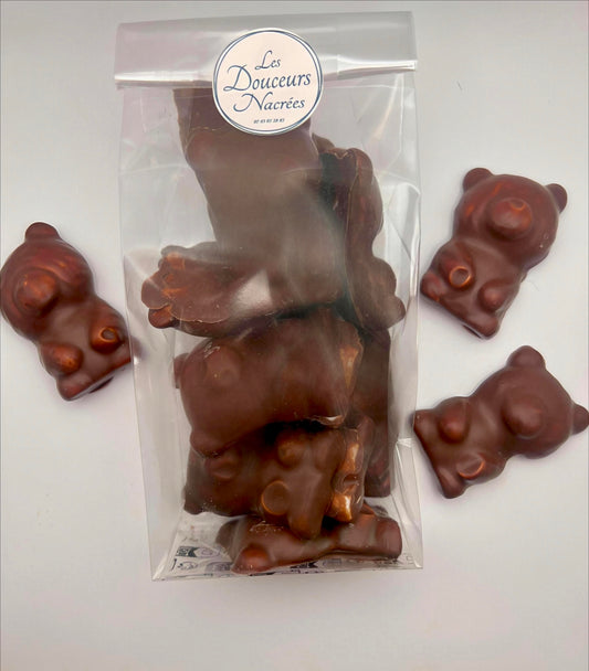 Nounours guimauve chocolat au lait 43%