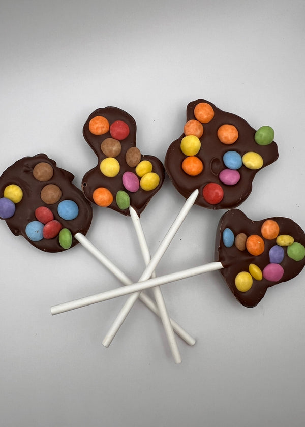 Sucettes en chocolat