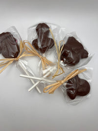 Sucettes en chocolat